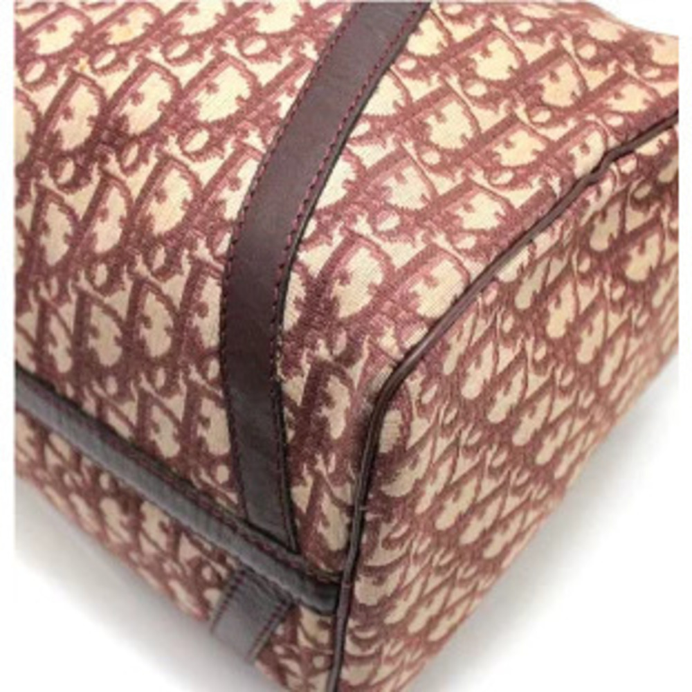 Christian Dior Trotter Boston Bag Canvas Red - Picture 5 of 6